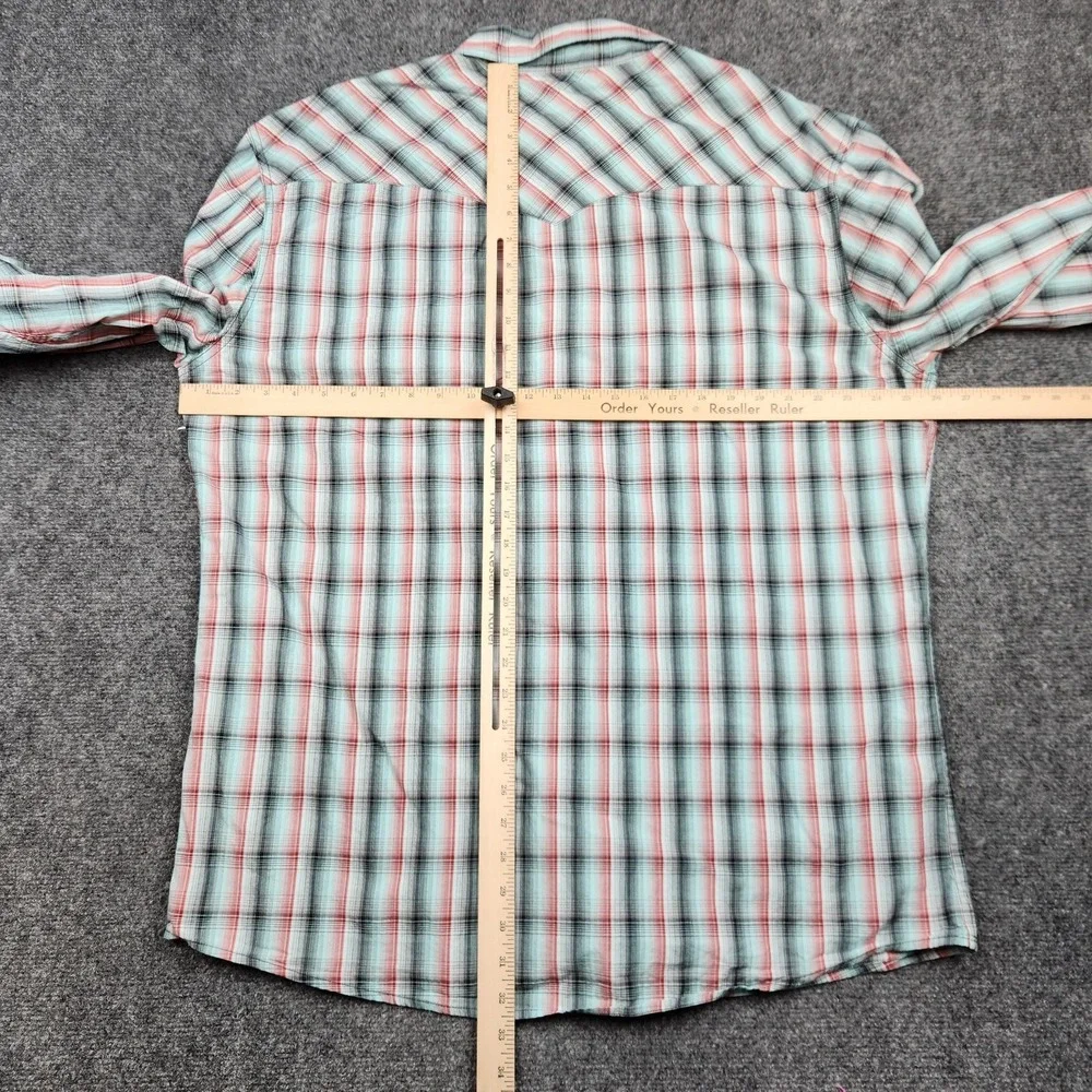 Cinch‎ Modern Fit Shirt Mens 2XL Plaid Western Pearl Snap Long Sleeve Cowboy